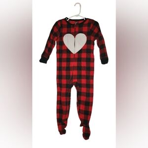 Carter's plaid footsie 2T